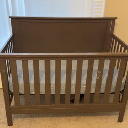 Middleton 4-in-1 Convertible Baby Crib - Textured Cocoa