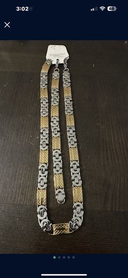 Men’s Thick Necklace And Bracelet 