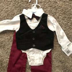 Baby Christmas Outfit/ Vest Pants 