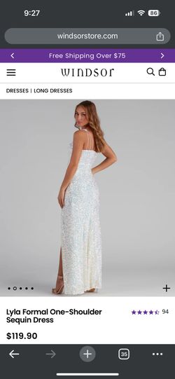 lyla formal one shoulder sequin dress Windsor Lyla Formal One-Shoulder Sequin Dress