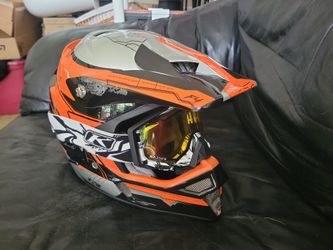 Klim F4 Helmet , Bag, Klim Radius Goggles Mens Xl