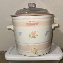 Vintage Rival Crock Pot Stoneware Slow Cooker (Works!)