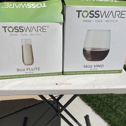 Toss Ware Champagne And wine Reusable Drink ware. 
