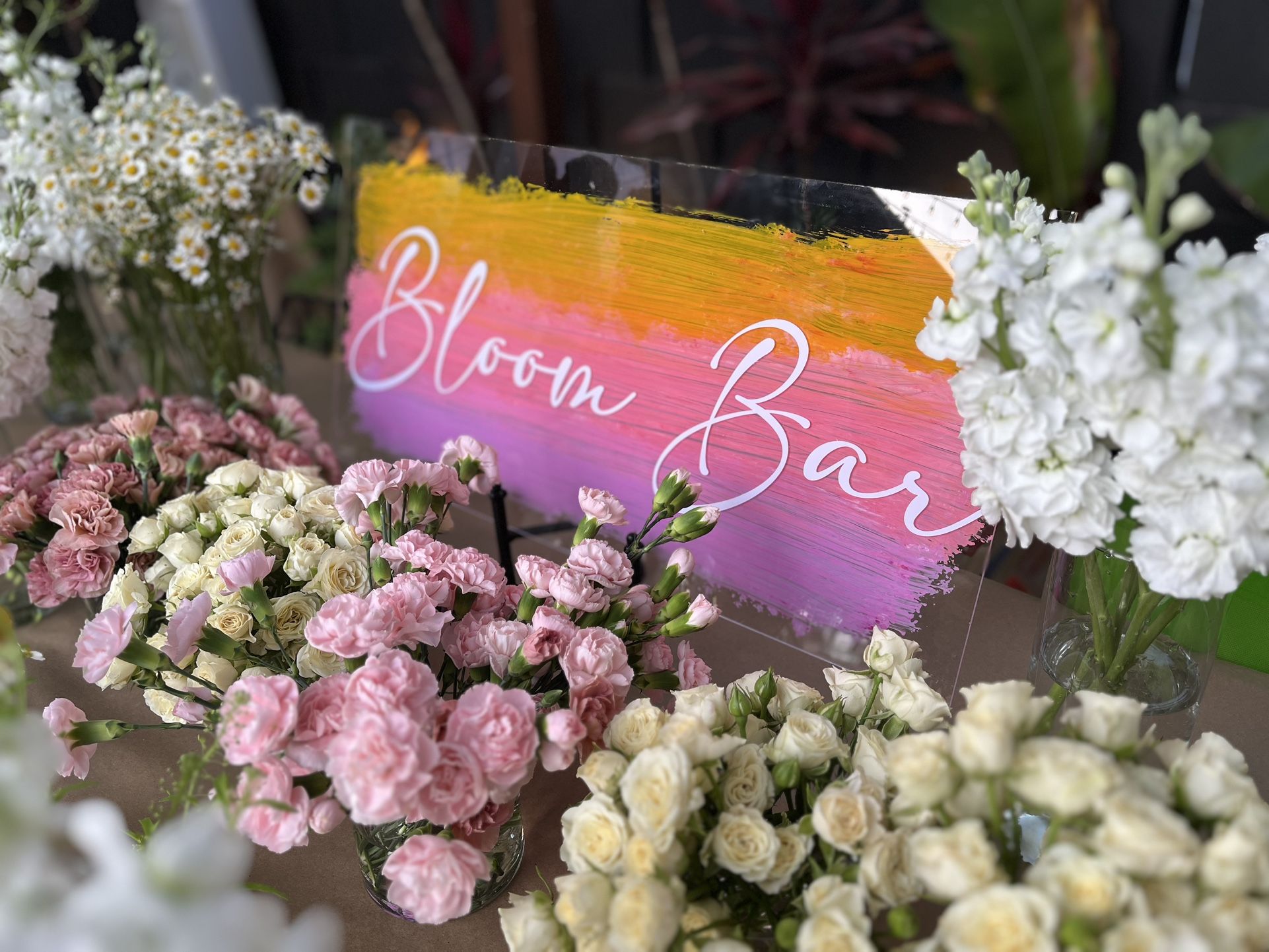 Flower Bloom Bar Signage