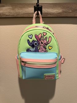 Stitch and Angel Loungefly backpack & wallet combo