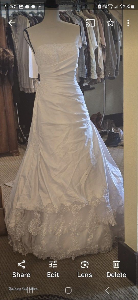 Wedding Dress With Mannequin