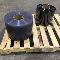 12" x 100' Vinyl Strip Curtain Replacement Rolls (2 Rolls)