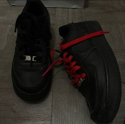 black af1 ( red laces)