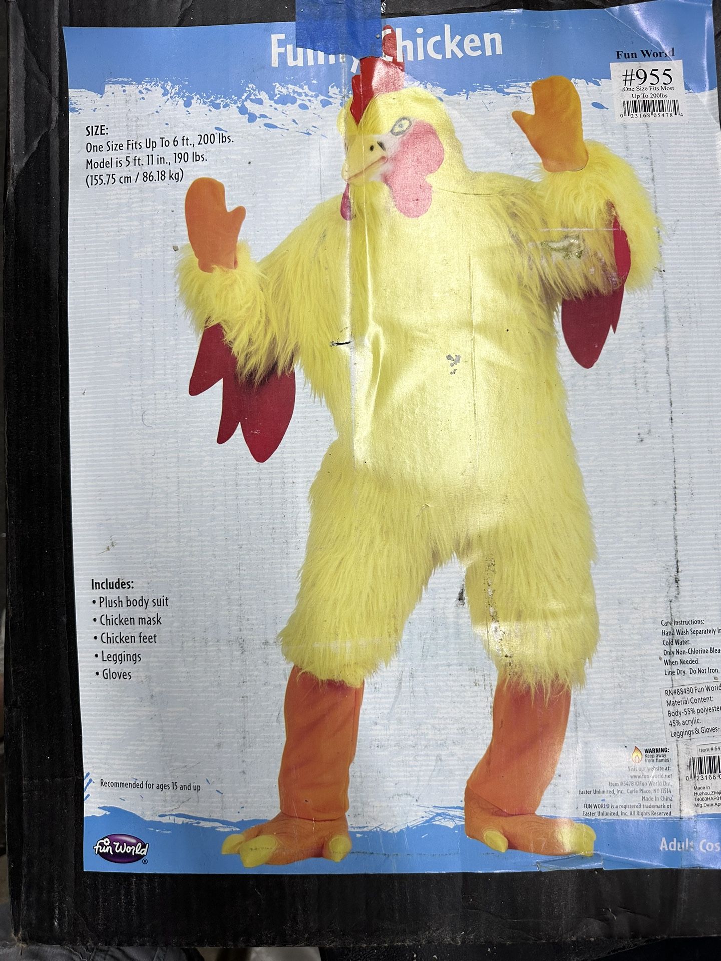 Funny Chicken Adult Mascot Costume