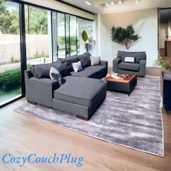 Ashley Sectional Couch & Chair (delivery available)
