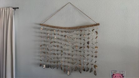 Shell hanging wall art beach coastal