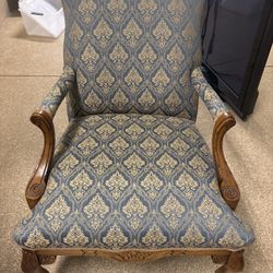Vintage Upholstered Green Chair 