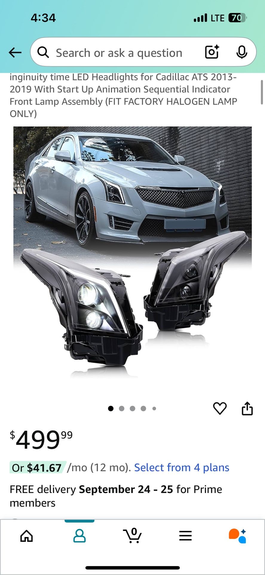 Cadillac ATS Headlights 