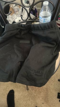 Fear of God Essentials Black Sweat Shorts