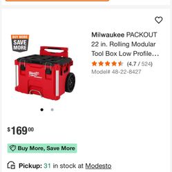 Milwaukee Pack out Rolling Tool Box