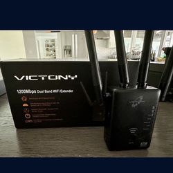 VICTONY 1200Mbps WiFi Range Extender Wireless Internet Booster