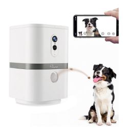 Petalk AI II Dog Camera Automatic Treat Dispenser, 5G WiFi Pet Camera with 180° Pan Full-Room View