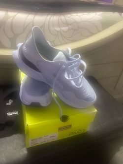 Blue & White Clark's Sneakers