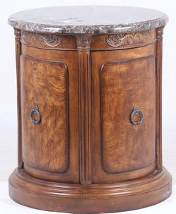 Collezione Europa Marble Solid Wood End Table