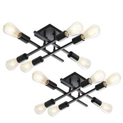 Semi flush mount ceiling light 