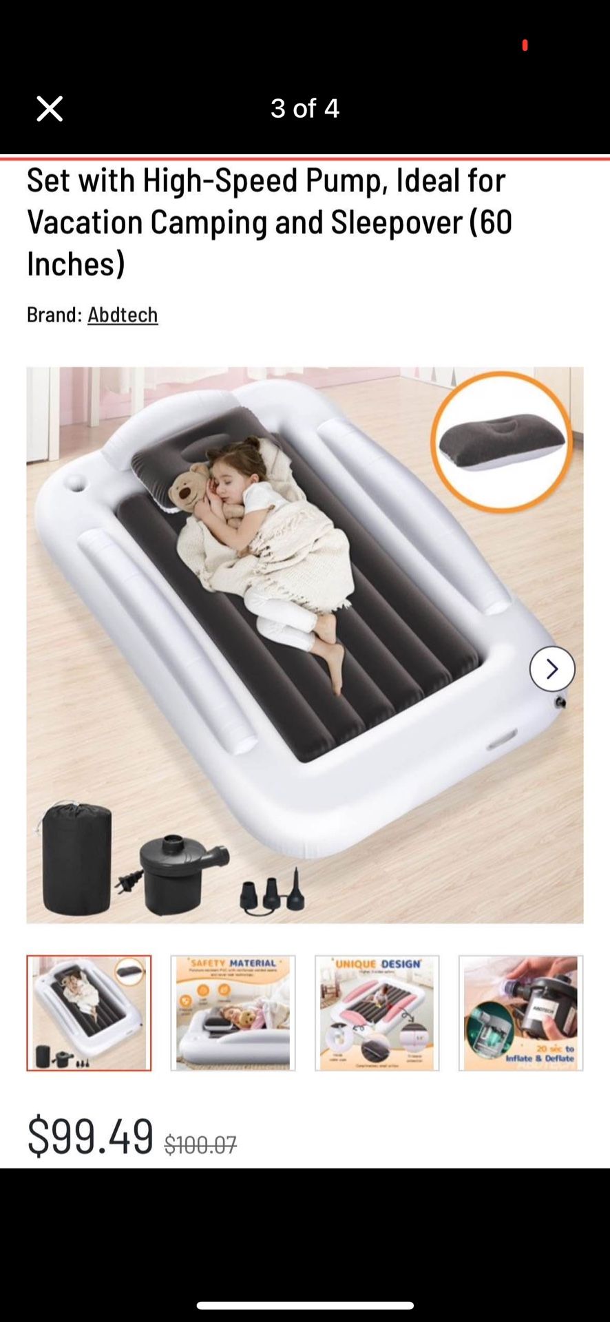 Traveling Air mattress