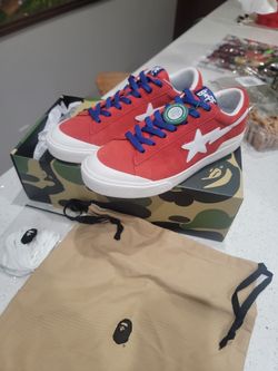 A Bathing Ape Mad Sta Red Shoes