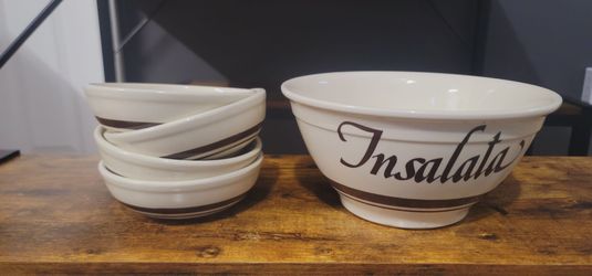 Salad dish w/bowls