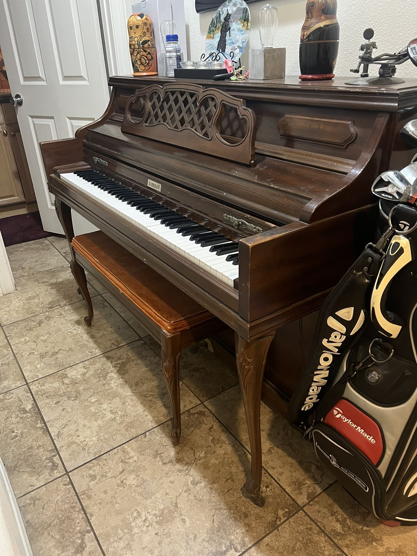 Kimball Upright Walnut Piano
