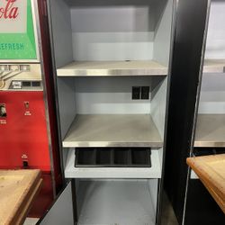 Microwave And Coffee Cabinet