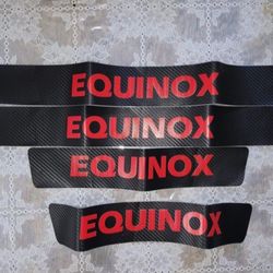 For Chevy Equinox Door Sill Protector  Carbon Fiber Sticker