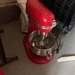 Red Kitchenaid Mixer