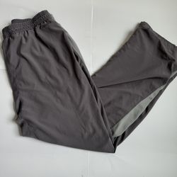 Reebok Mens Workout Windbreaker  Lightweight Tracksuit Pants Gray Large