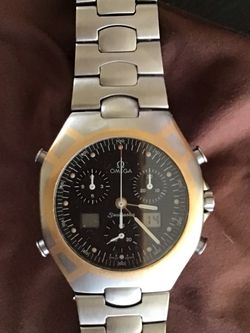 OMEGA  Seamaster, Polaris ultra rare 39 mm 1/100 second MULTI FUNCTION G. Genta creation