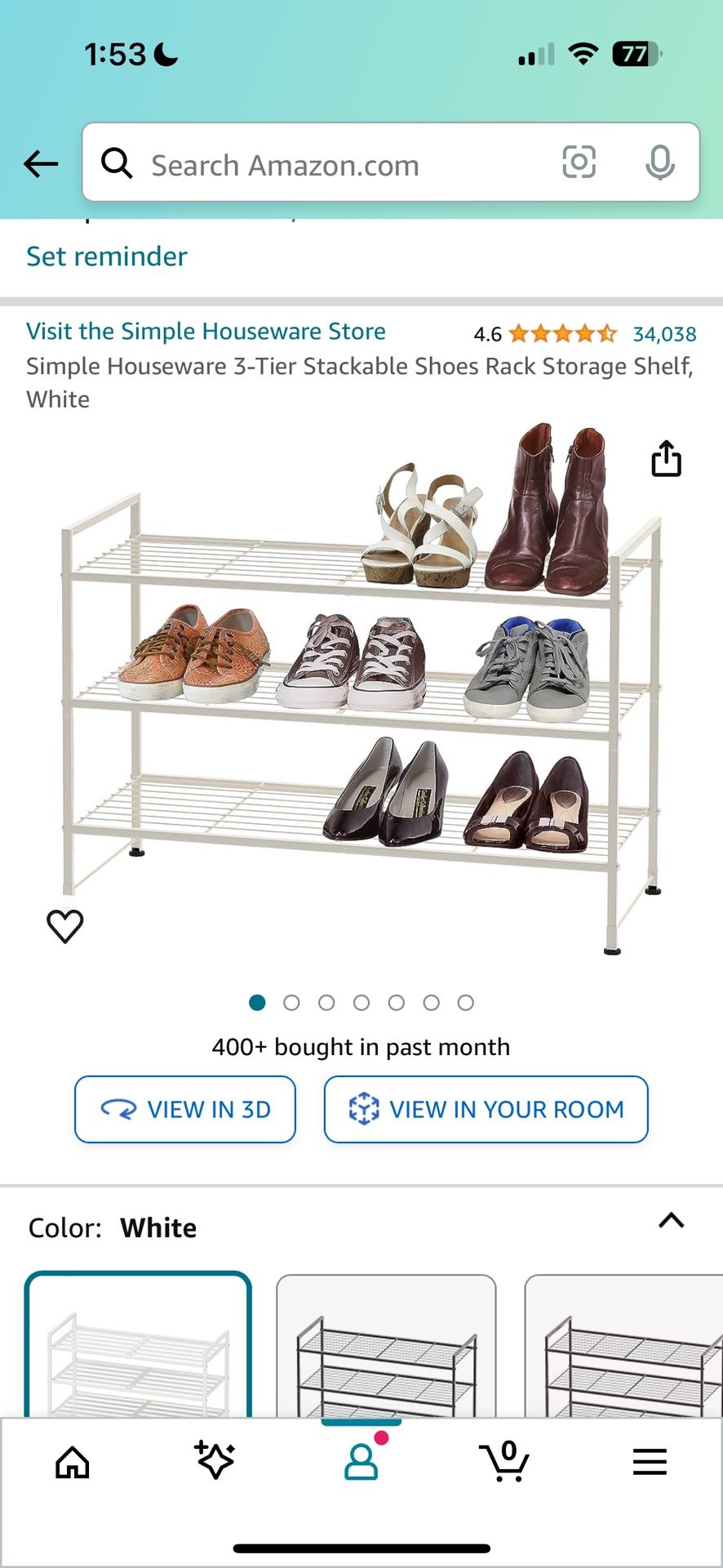 Shoe Rack White