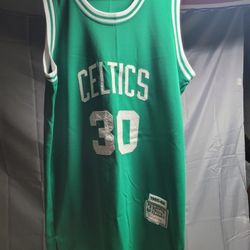 Mitchell & Ness Hardwood Classics Len Bias Boston Celtics Jersey Made In USA 2xl