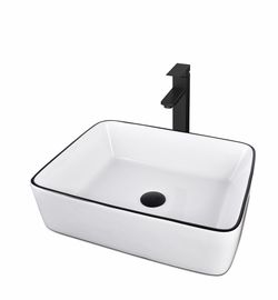 Ceramic Bathroom Sink, White