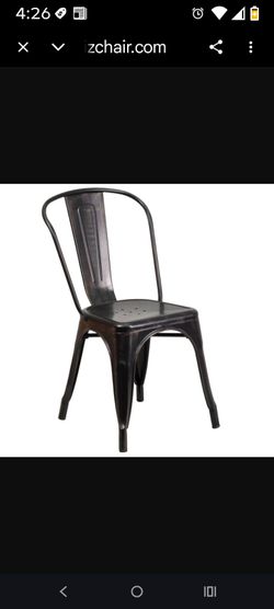 Commercial dinning chairs black
