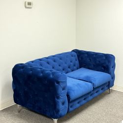 Blue Velvet Sofas, Loveseats