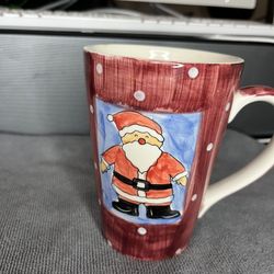 Ceramic Santa Claus Decorated Christmas Mug