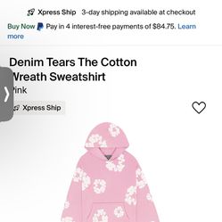 denim tears sweatshirt send offers barley used