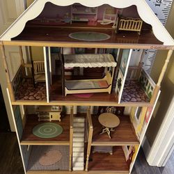 Doll House For Barbies Or Any 12 Inch Dolls