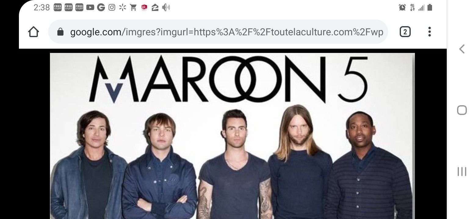 Maroon 5 Concert Tickets
