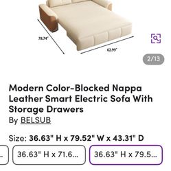 Brand New Italian Leather Couch