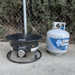 Lava Rock Propane Fire Pit 