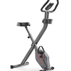 Sunny Health & Fitness Foldable Magnetic X-Bike Pro Exercise Bike 