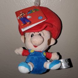Super Mario/Baby Mario Soft Plush! New With Tags! Excellent Condition!