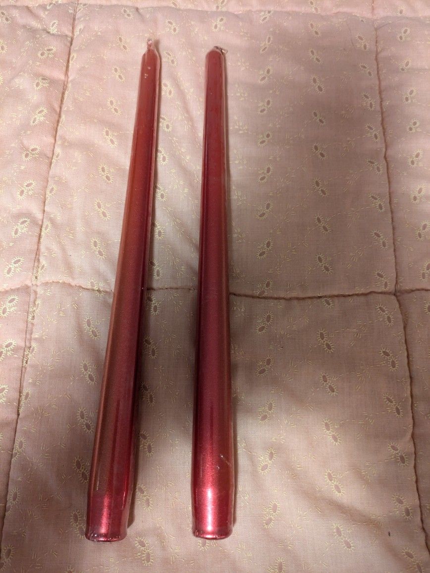 New Red Taper Candles