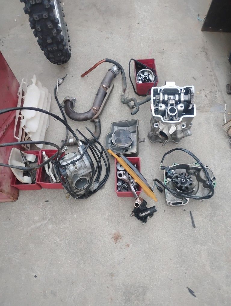 Honda Crf250 Engine Parts Good Condition