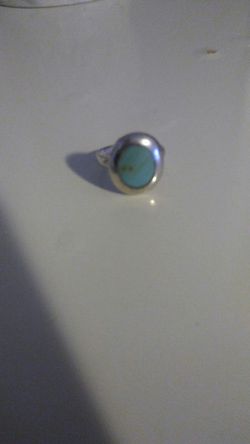 Sterling silver turquoise ring size 8