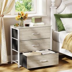 3 Drawer Night Stand, Bedside Table Or Dresser